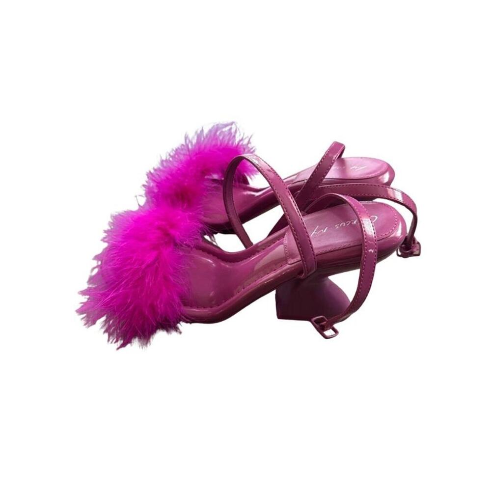 Sam Edelman Purple Feather Kitten Heels